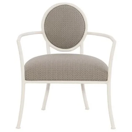 Accent Chair with Oval Seat Back